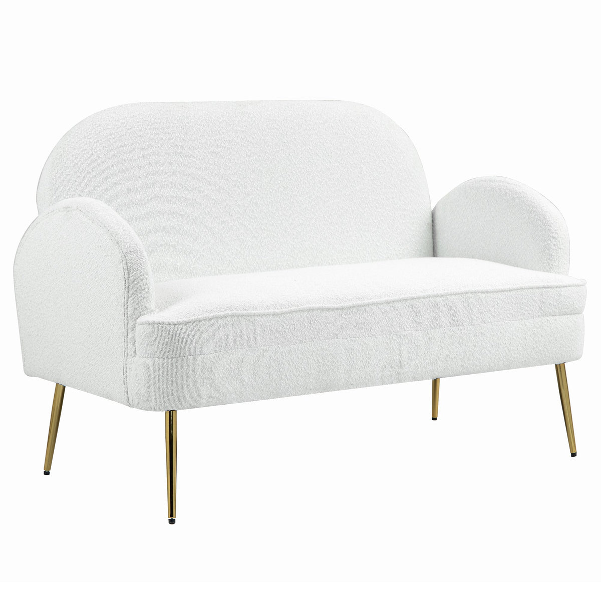 IHD-JASF21-WH Julika 2 Seater Boucle Sofa White Color