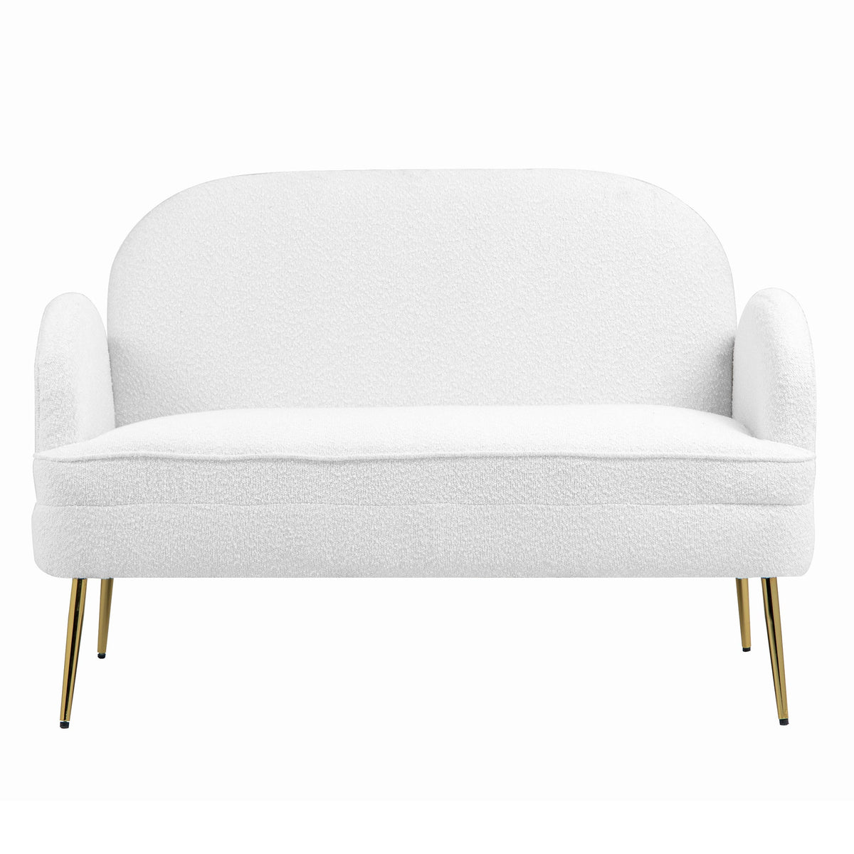IHD-JASF21-WH Julika 2 Seater Boucle Sofa White Color