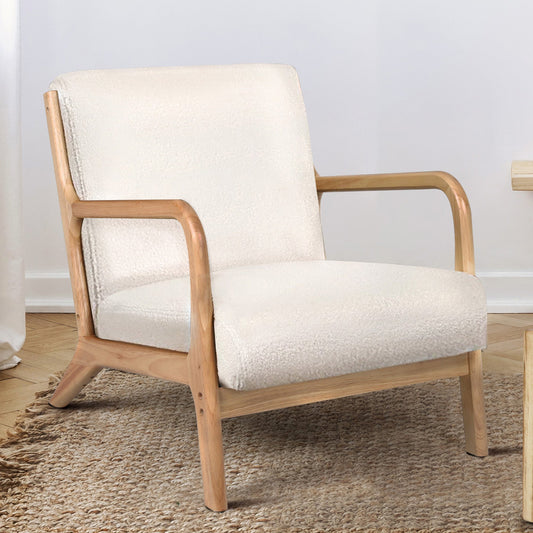 ACH-AGB7-SP-WH Kamden Boucle Armchair