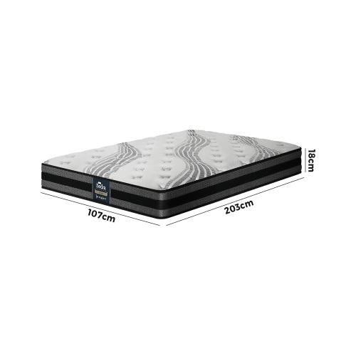 MAT-A5-LUMI-KS KINGSINGLE Bedra Mattress Breathable Luxury Bonnell Spring Foam Medium 18cm
