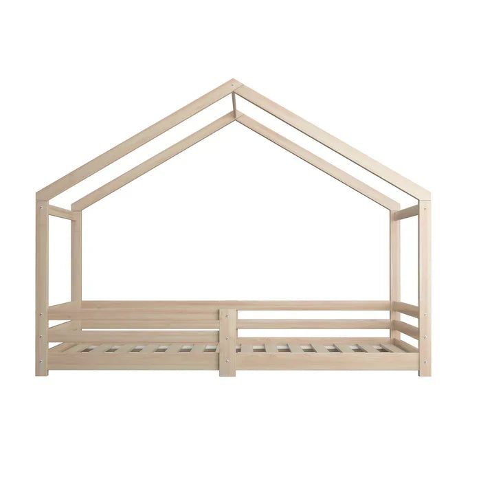 BF-W-B4-WD-AB Oikiture Bed Frame Wooden Single Size Timber House Frame
