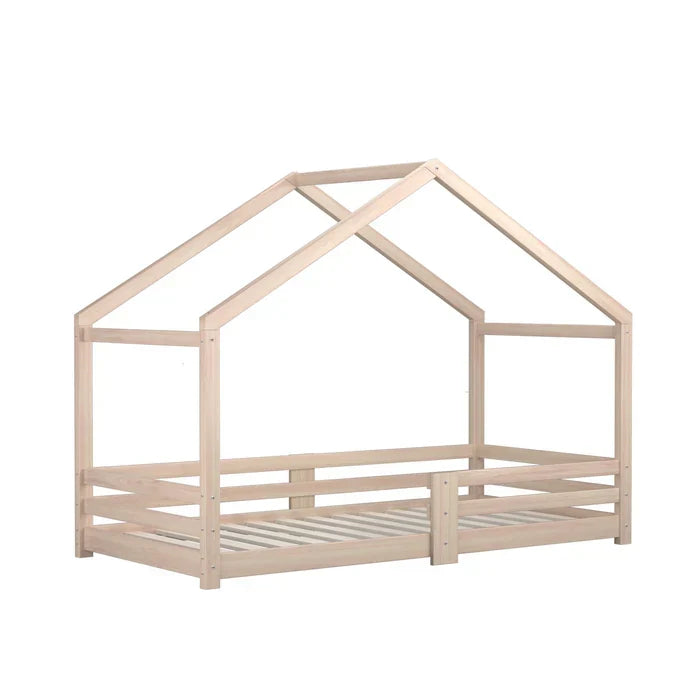 BF-W-B4-WD-AB Oikiture Bed Frame Wooden Single Size Timber House Frame
