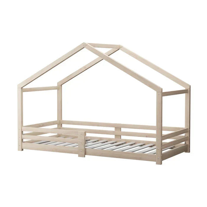 BF-W-B4-WD-AB Oikiture Bed Frame Wooden Single Size Timber House Frame