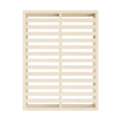 BF-W-C2-KS-WD-AB Oikiture Bed Frame King Single Wooden Bed Base Platform Cage-like Base