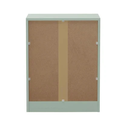 BT-LECI-3D-GN Oikiture Bedside Table 3 Drawers Nightstand Cabinet End Table Green