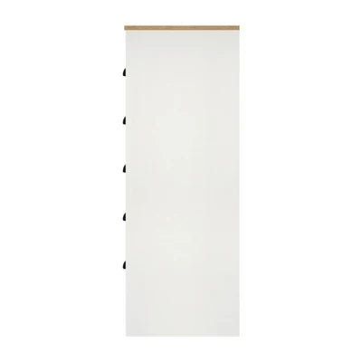 COD-KUKA-WH-AB Oikiture White Chest of Drawers 6 Drawer Dresser Table Tallboy Storage Cabinet