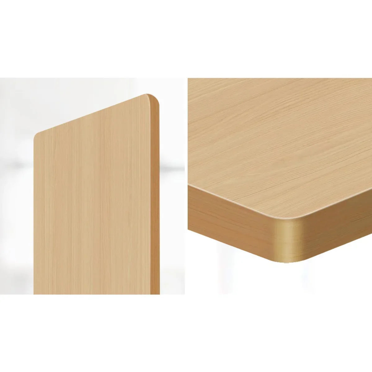 DB-12-OAK Oikiture Standing Desk Top Adjustable Electric Desk Board Computer Table Oak