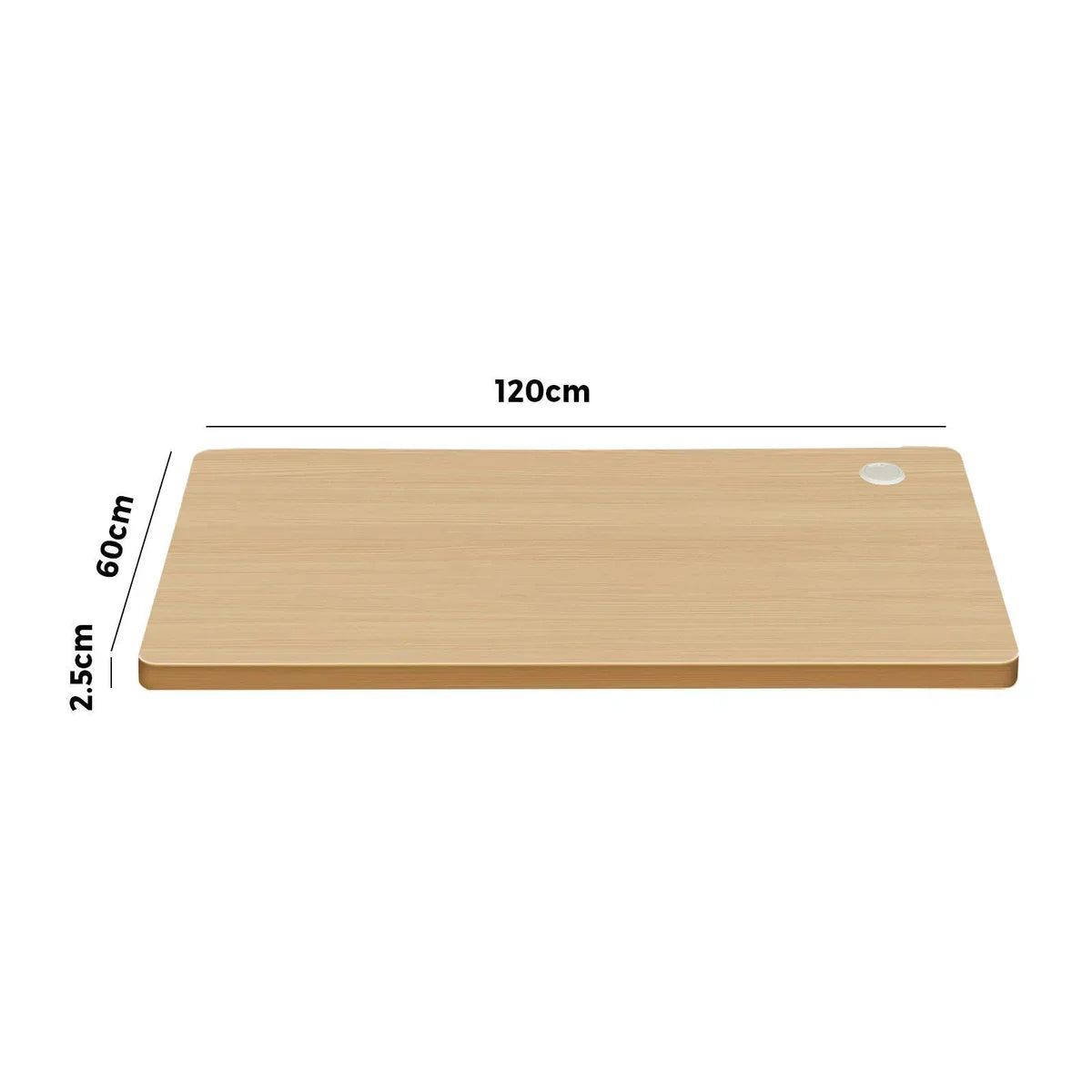 DB-12-OAK Oikiture Standing Desk Top Adjustable Electric Desk Board Computer Table Oak