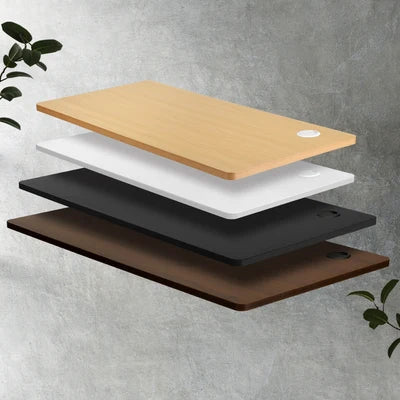 Scratched DB-SLIM-14-WH Oikiture Standing Desk Top Adjustable Electric Desk Board Computer Table White