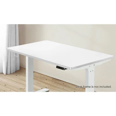 DB-WC-14-WH Oikiture Standing Desk Top with Drilled Hole White 140x70cm