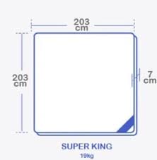 SSPECPKIT06 SUPERKING 7cm Super Sleeper Pro Bedding Topper Plus 2 Pillows!