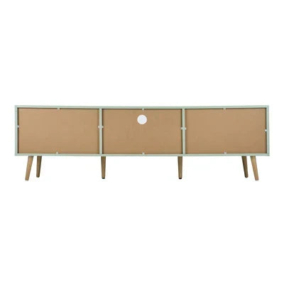 EU-TOMX-160-GN-AB Oikiture TV Cabinet Entertainment Unit Stand 160cm Storage Drawer Shelf Green