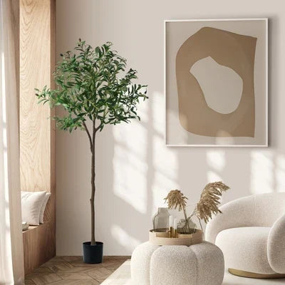 FP-A1-OT-150 Livsip 150cm Artificial Olive Tree Lifelike Faux Potted Plants Home Garden Decor