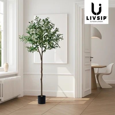 FP-A1-OT-150 Livsip 150cm Artificial Olive Tree Lifelike Faux Potted Plants Home Garden Decor