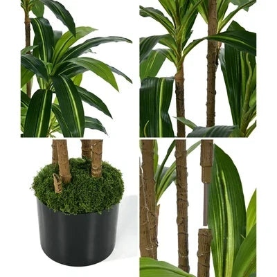 FP-A14-DFG-150 Livsip 150cm Artificial Dracaena Tree Realistic Potted Faux Plant Home Decor
