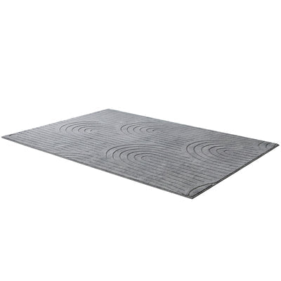 FR-JAC-SL-A-2029 Oikiture Geometric Arch Jacquard Area Rug Modern Floor Carpet 200X290cm Grey