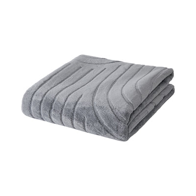 FR-JAC-SL-A-2838 Oikiture Geometric Arch Jacquard Area Rug Modern Floor Carpet 280X380cm Grey