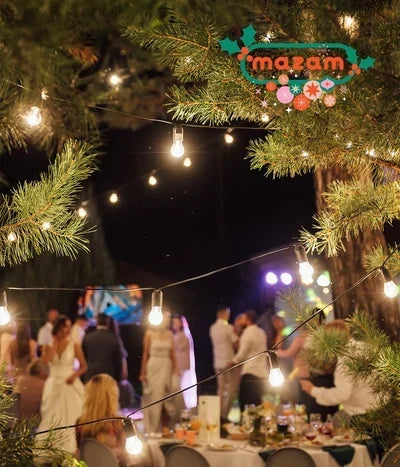 Scratched FSL-A1940-BK Mazam 40M Festoon String Lights LED Christmas Waterproof Wedding Party Outdoor
