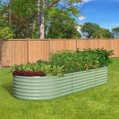 GB-O56-24080-GN Livsip Garden Bed 240x80x56cm Planter Box Raised Container Green