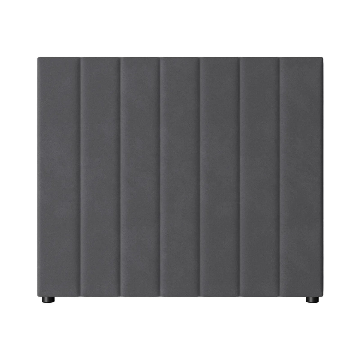 HB-EDDI-VV-GY Oikiture Bed Frame Headboard King Single Size Head Bedhead Grey Velvet