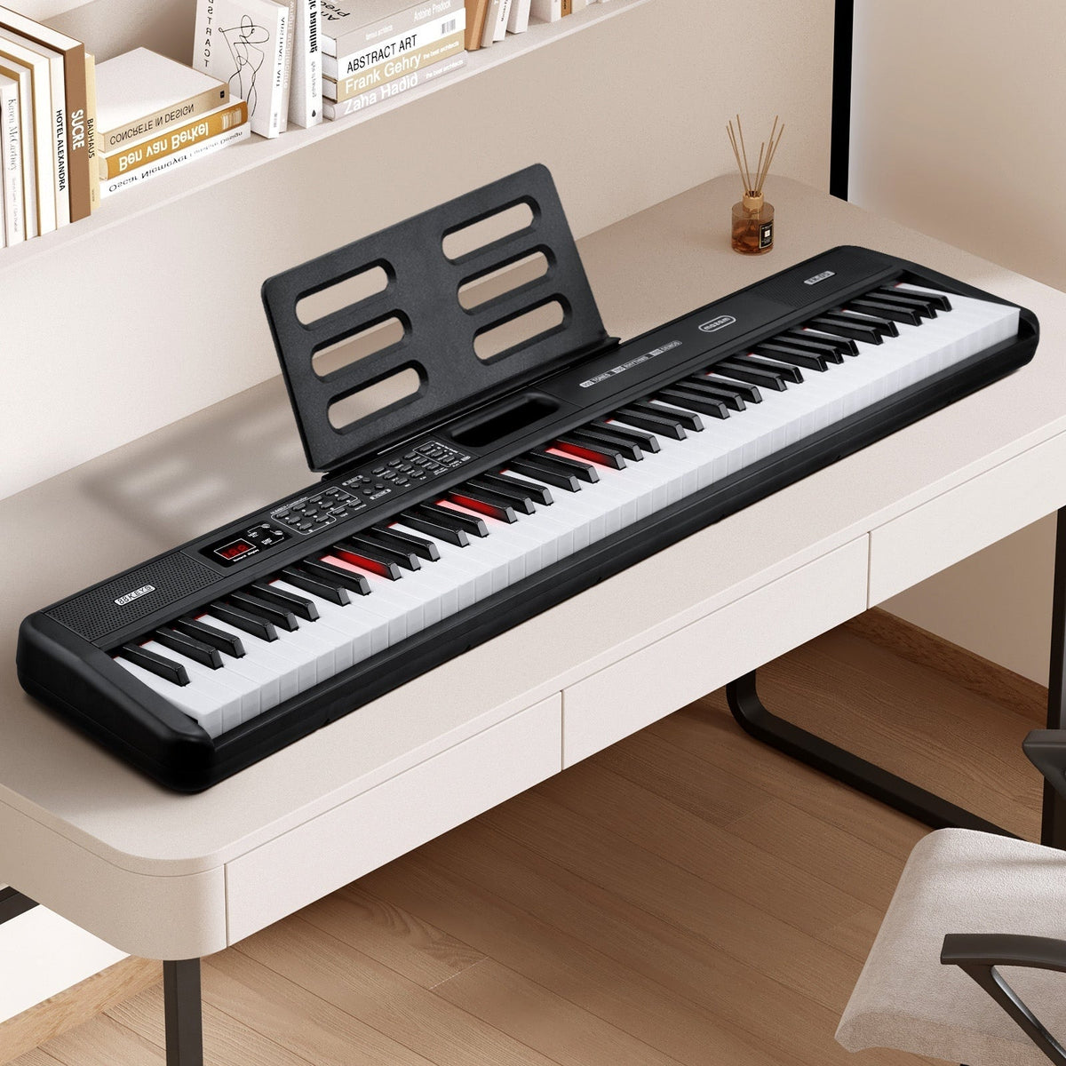 Mazam 88 Keys Electronic Piano Keyboard Portable Lighted Electric Keyboards