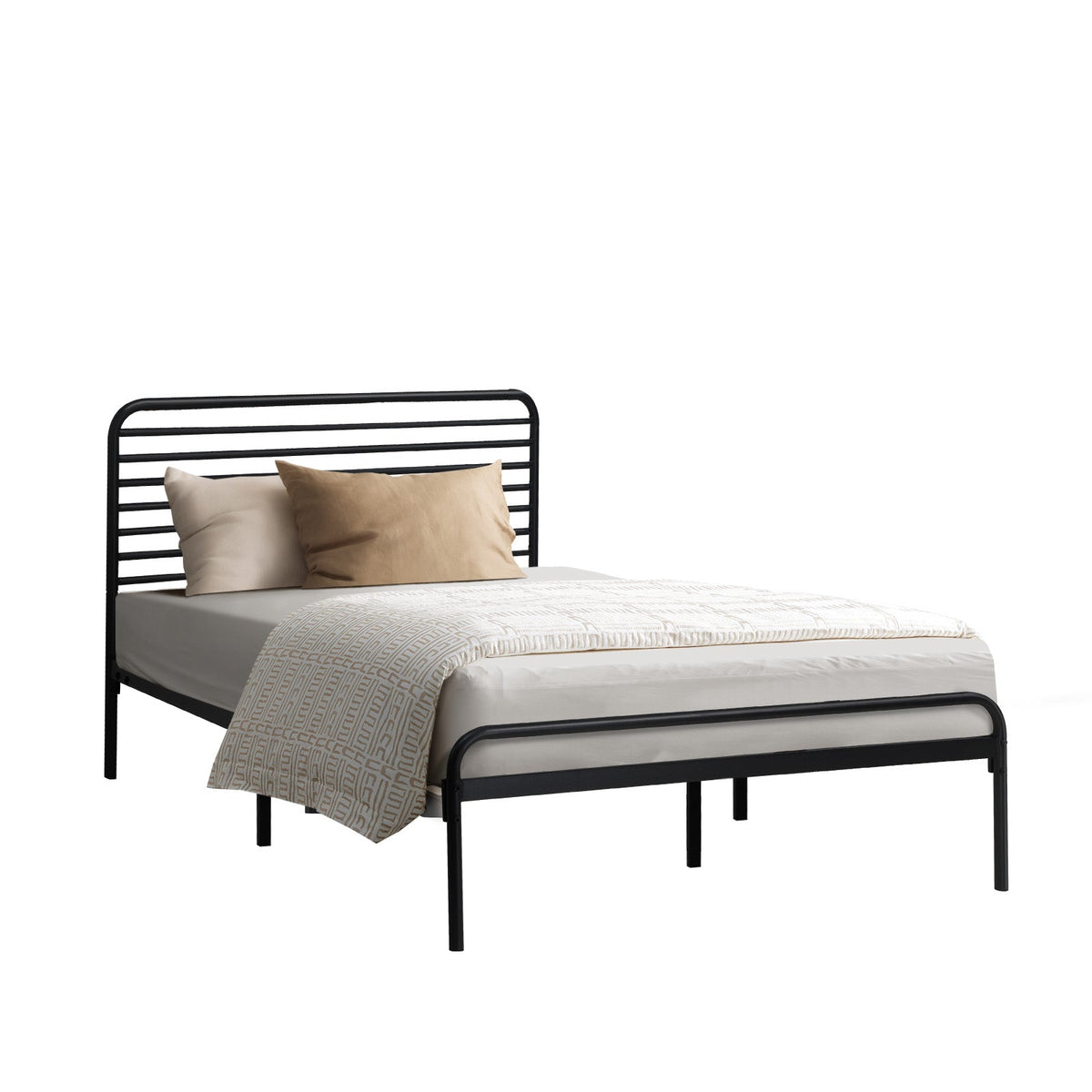 Oikiture Metal Bed Frame Queen Double King Single Bed Base Beds Platform