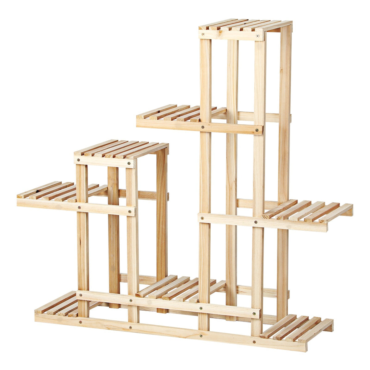 Livsip Plant Stand Garden Planter Wooden Flower Pot Rack Shelving Indoor Outdoor