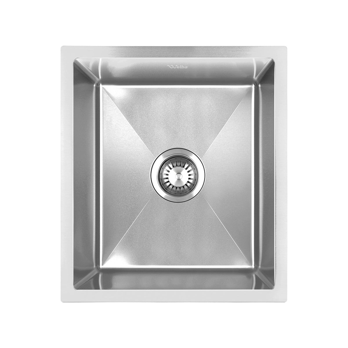 Welba Kitchen Sink Stainless Steel Single Double Bowl Basin With Waste Silver