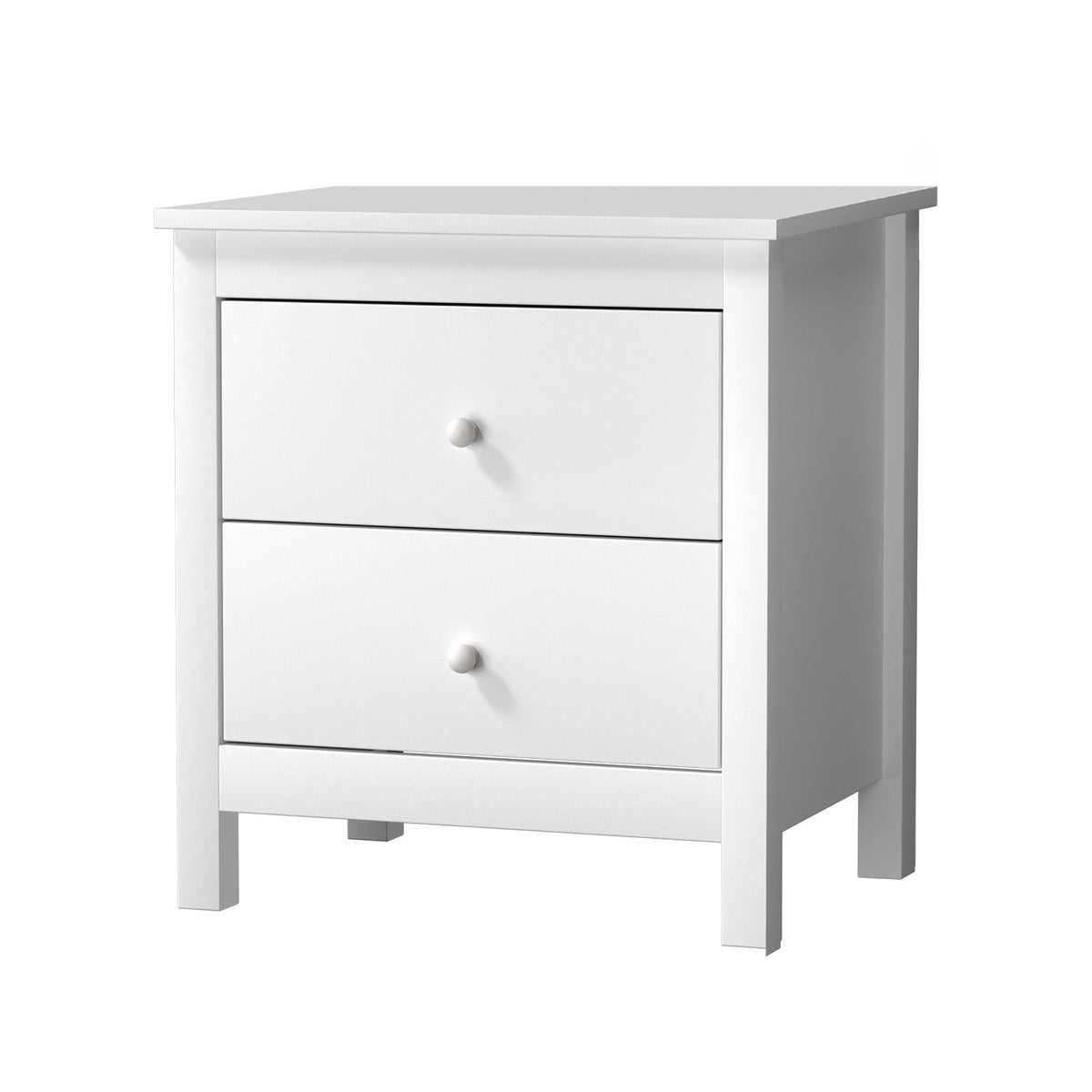 Oikiture Bedside Table Nightstand Side End Tables Hamptons Storage Cabinet