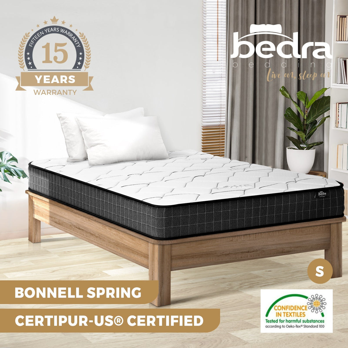 Bedra Double Mattress King Single Queen Bed Bonnell Spring Foam 16cm