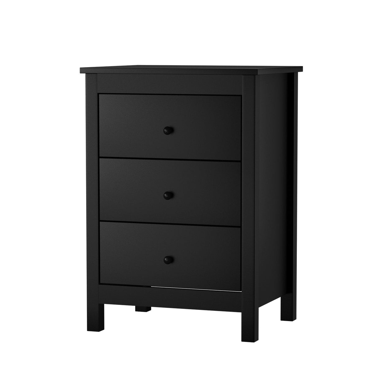 Oikiture Bedside Table Nightstand Side End Tables Hamptons Storage Cabinet