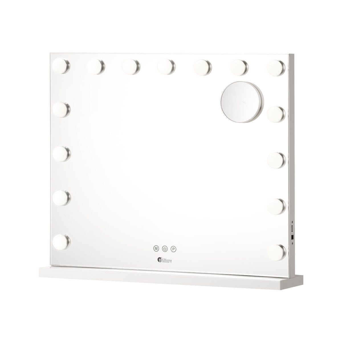 Oikiture Hollywood Mirrors Makeup Magnifying Mirror Bluetooth with LED Lights