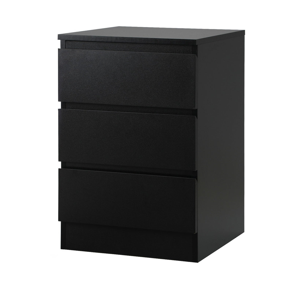 Oikiture Bedside Table 3 Drawers Side Tables Storage Cabinet Nightstand