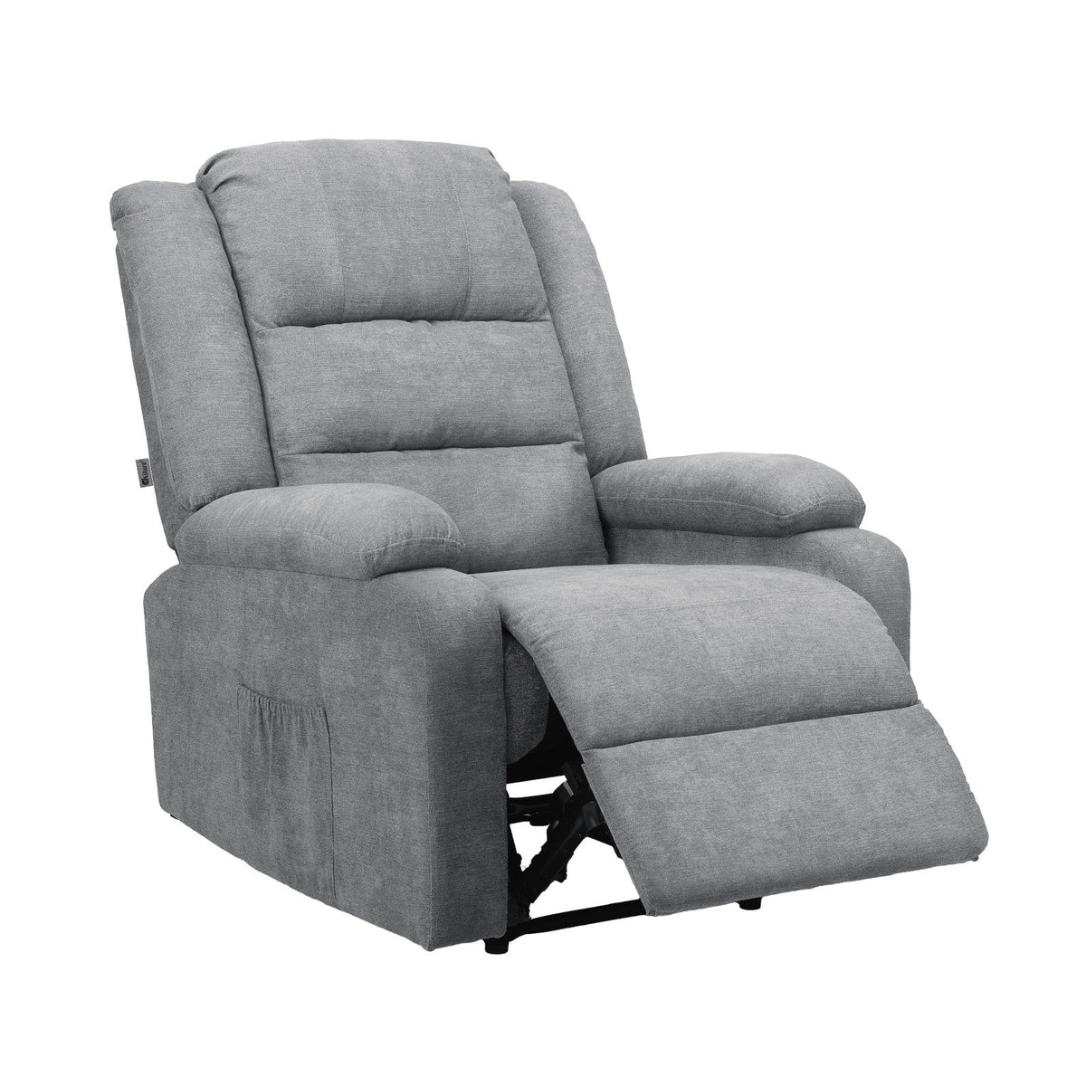 Oikiture Recliner Chair ArmChair Padded Lounge With Side Pocket Polyester/PU