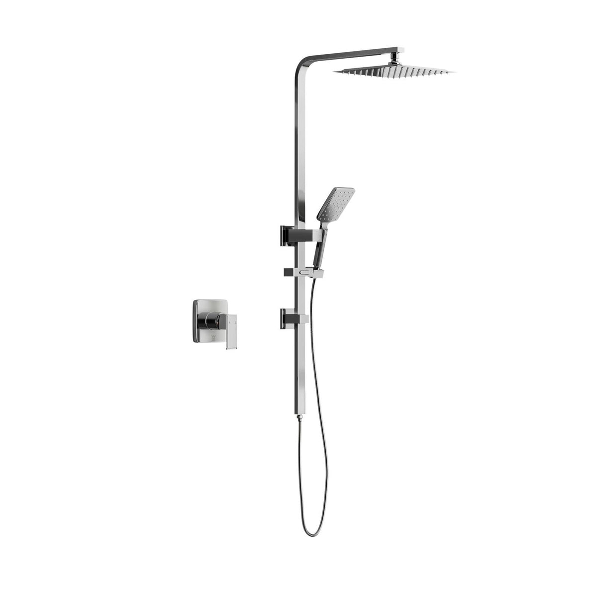 Welba 10" Shower Head Set Square Round Handheld With Shower Mixer Tap Combo WELS