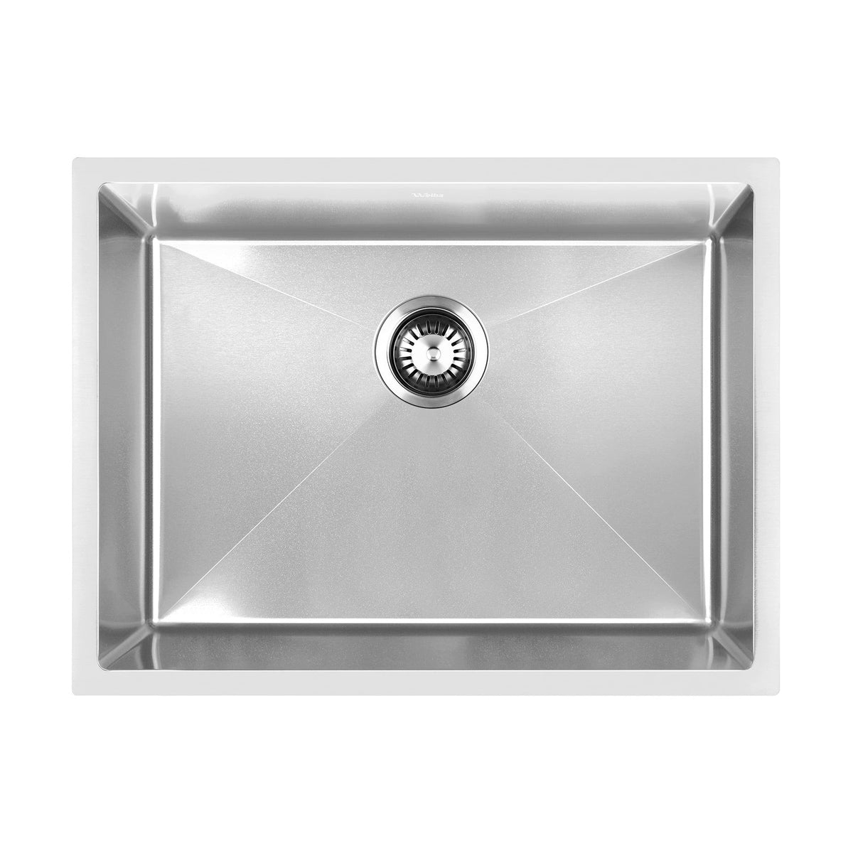 Welba Kitchen Sink Stainless Steel Single Double Bowl Basin With Waste Silver
