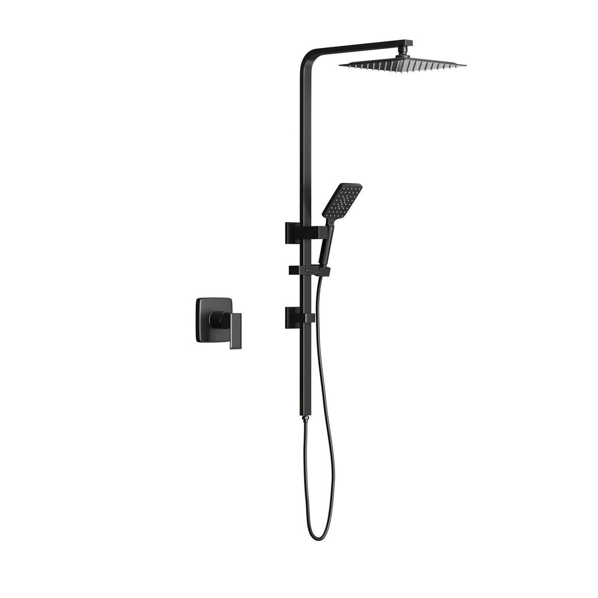 Welba 10" Shower Head Set Square Round Handheld With Shower Mixer Tap Combo WELS