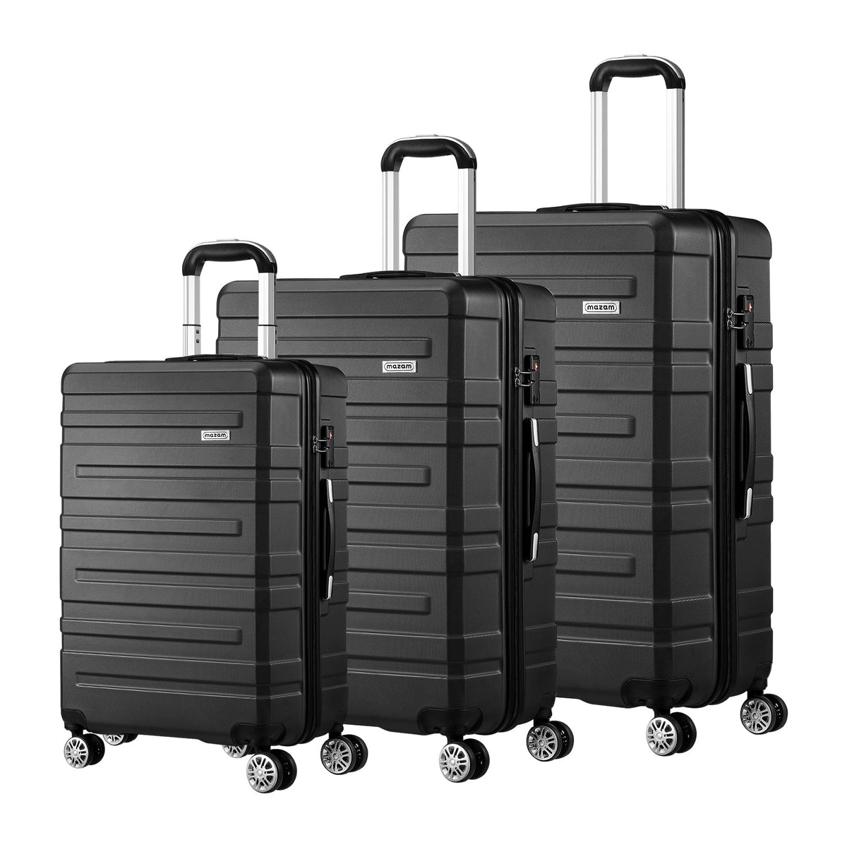 Mazam 1/2/3PCS Luggage Suitcase Trolley Set Travel TSA Lock Storage Hard Case