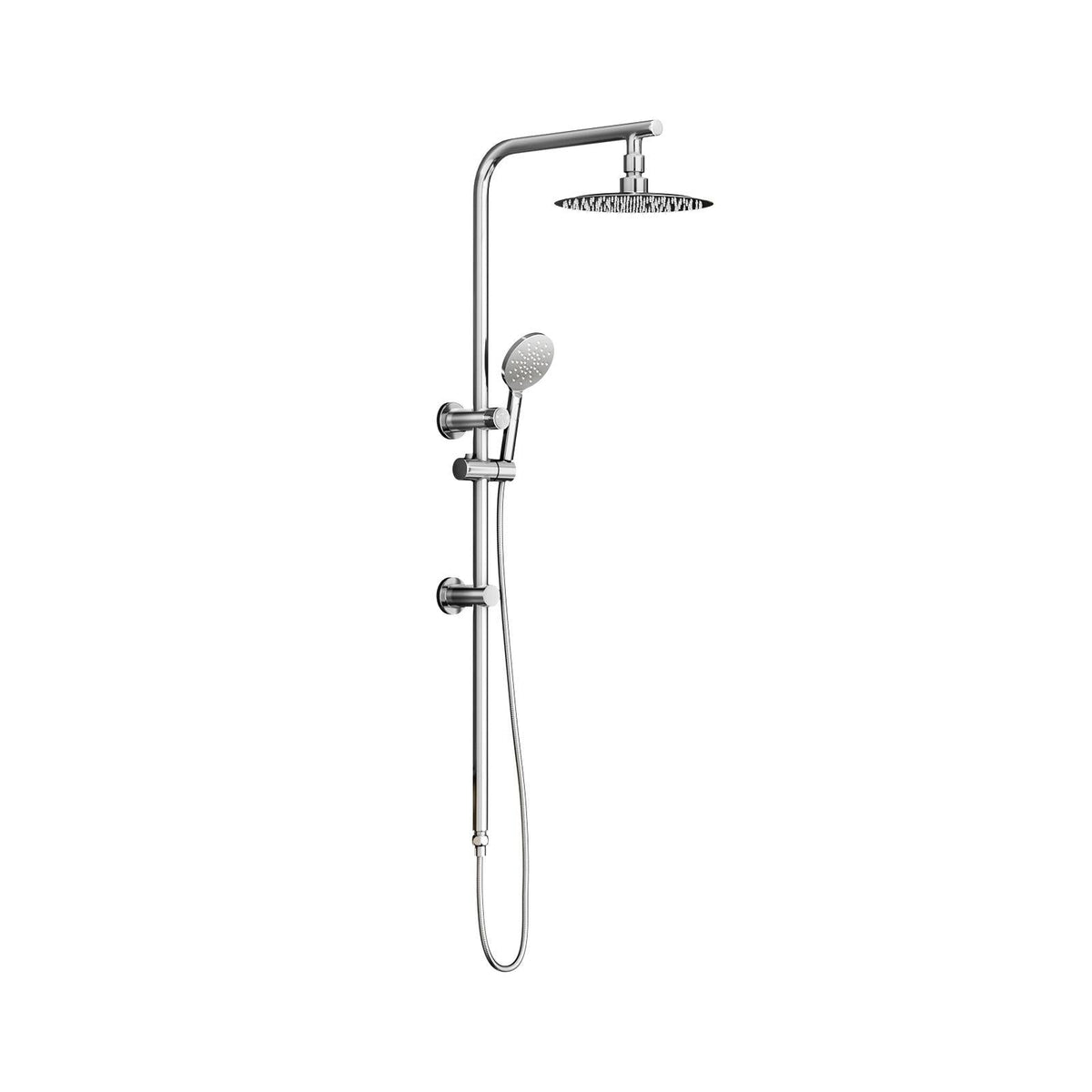 Welba 10" Shower Head Set Square Round Handheld With Shower Mixer Tap Combo WELS