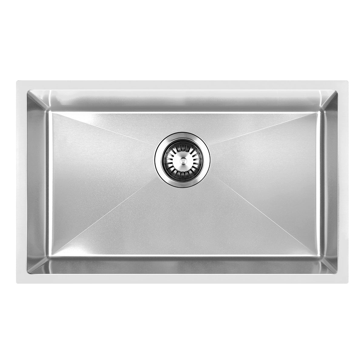 Welba Kitchen Sink Stainless Steel Single Double Bowl Basin With Waste Silver