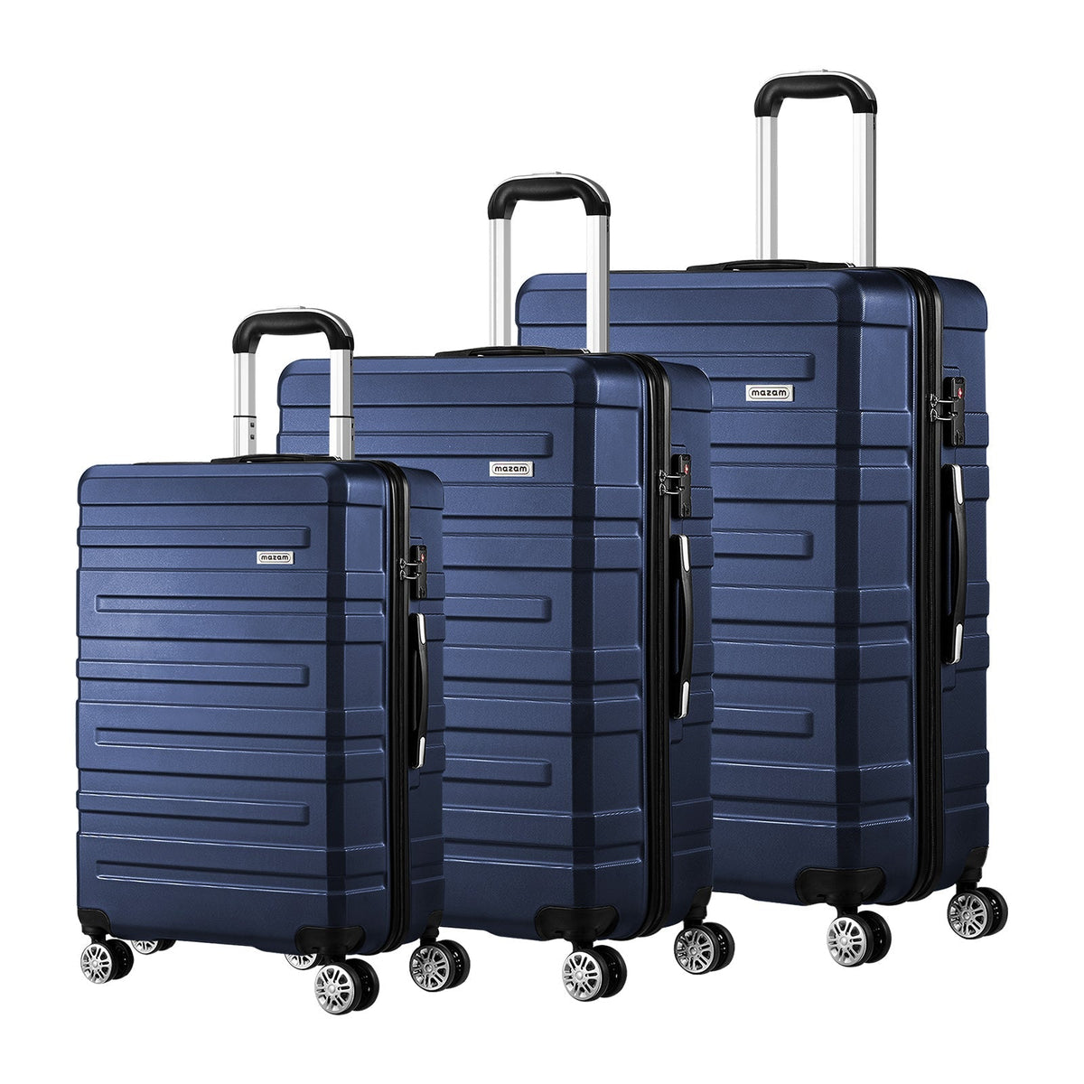 Mazam 1/2/3PCS Luggage Suitcase Trolley Set Travel TSA Lock Storage Hard Case