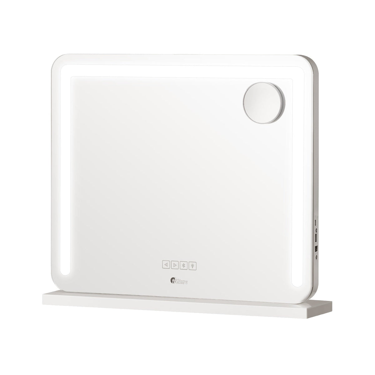 Oikiture Hollywood Mirrors Makeup Magnifying Mirror Bluetooth with LED Lights
