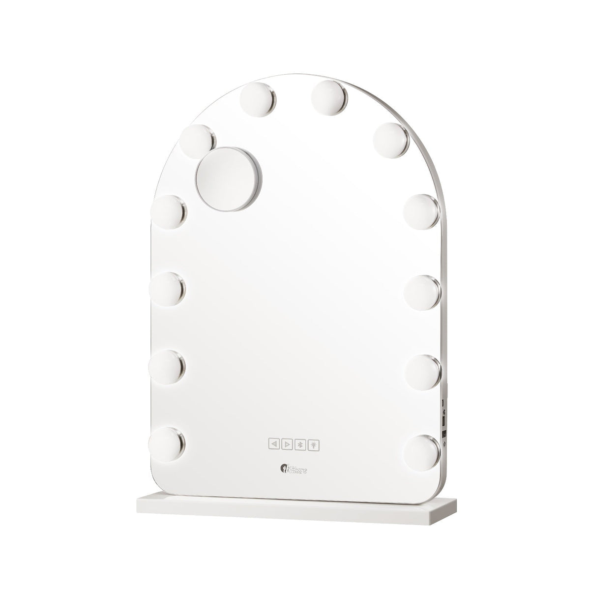 Oikiture Hollywood Mirrors Makeup Magnifying Mirror Bluetooth with LED Lights