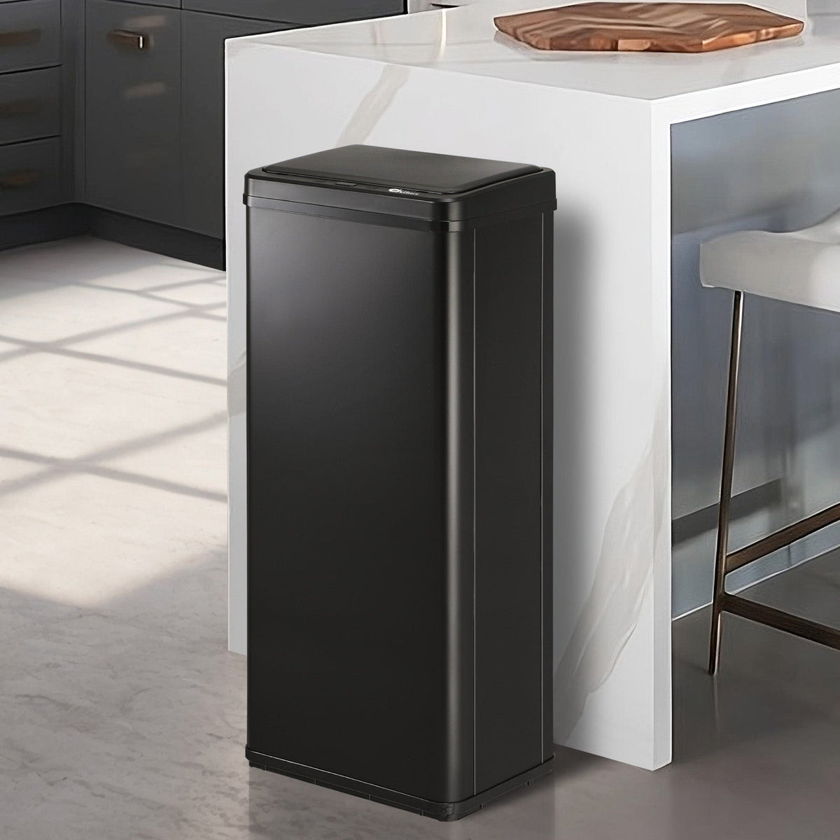 Oikiture Motion Sensor Bin Stainless Steel Automatic Kitchen Trash Can 40/50/60L
