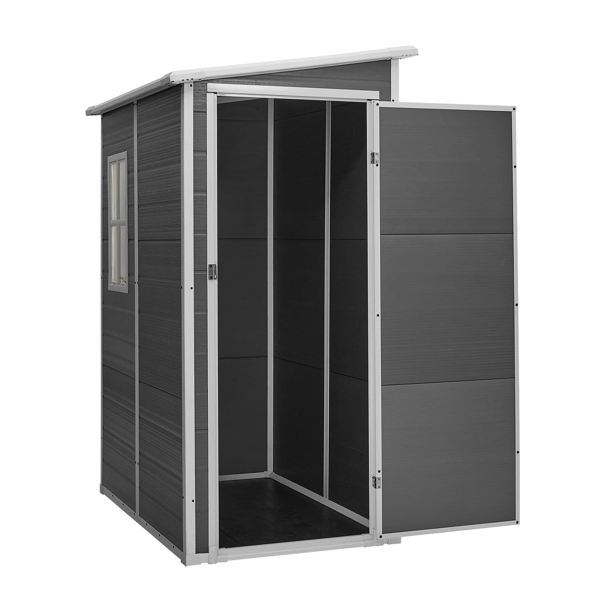 Livsip Garden Shed Outdoor Storage 1.52x1M Workshop Tool House Shelter Grey