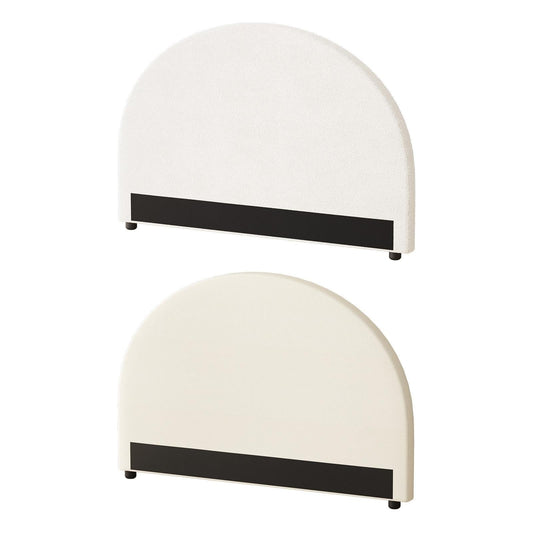 Oikiture Headboard Queen Double King Single Size Bed Head Bedhead Boucle Fabric