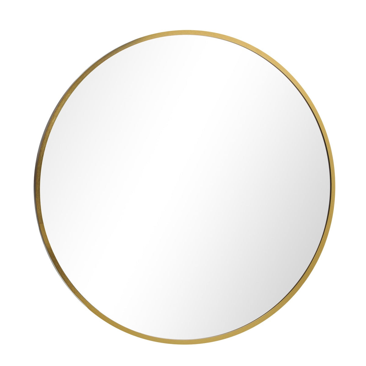 Oikiture Wall Mirrors Round Makeup Mirror Vanity Home Decor 50cm Wooden