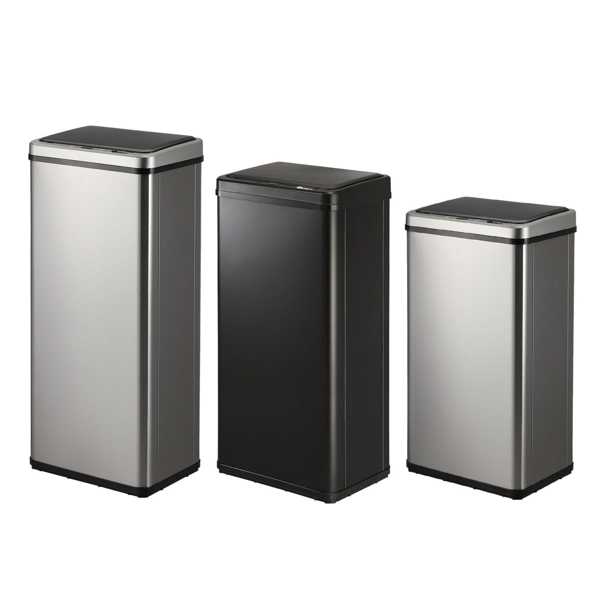 Oikiture Motion Sensor Bin Stainless Steel Automatic Kitchen Trash Can 40/50/60L