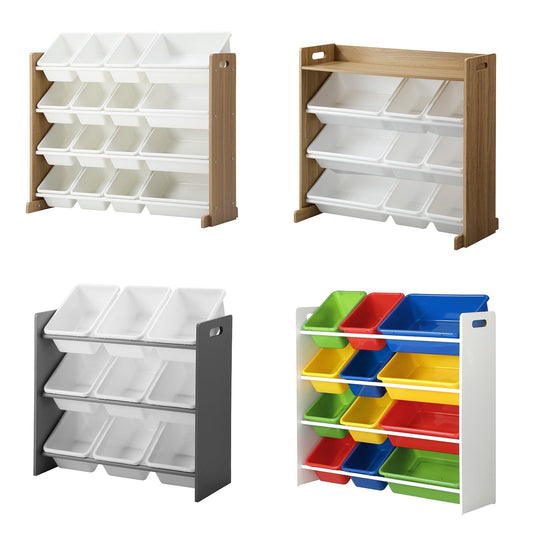 Oikiture Kids Toy Box Organiser Display Shelf Storage Rack Drawer