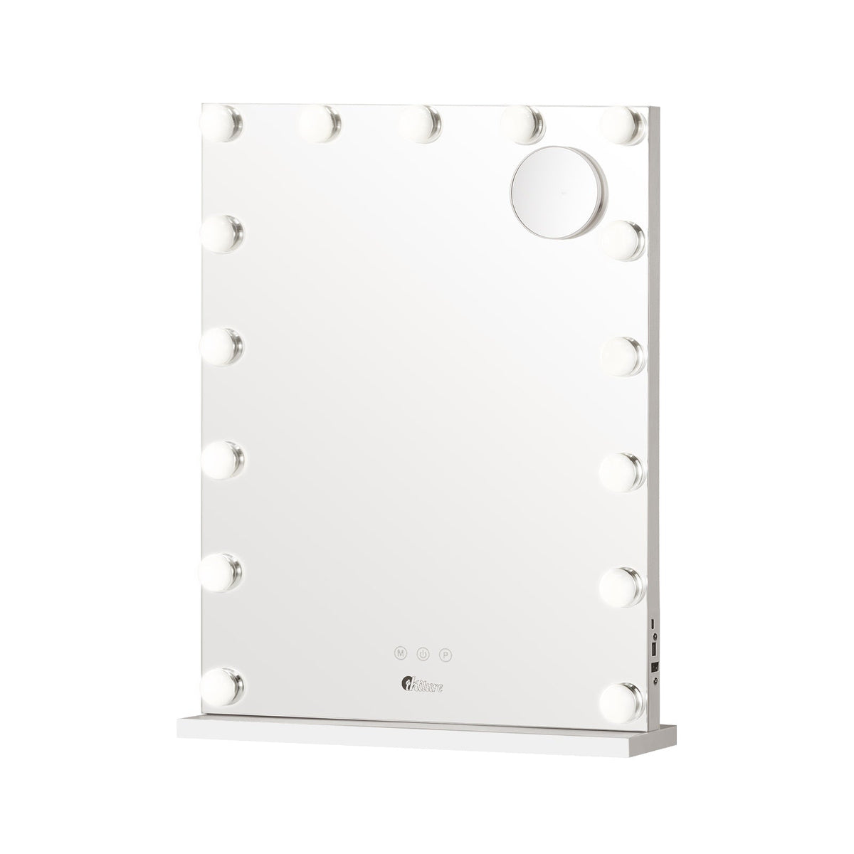 Oikiture Hollywood Mirrors Makeup Magnifying Mirror Bluetooth with LED Lights